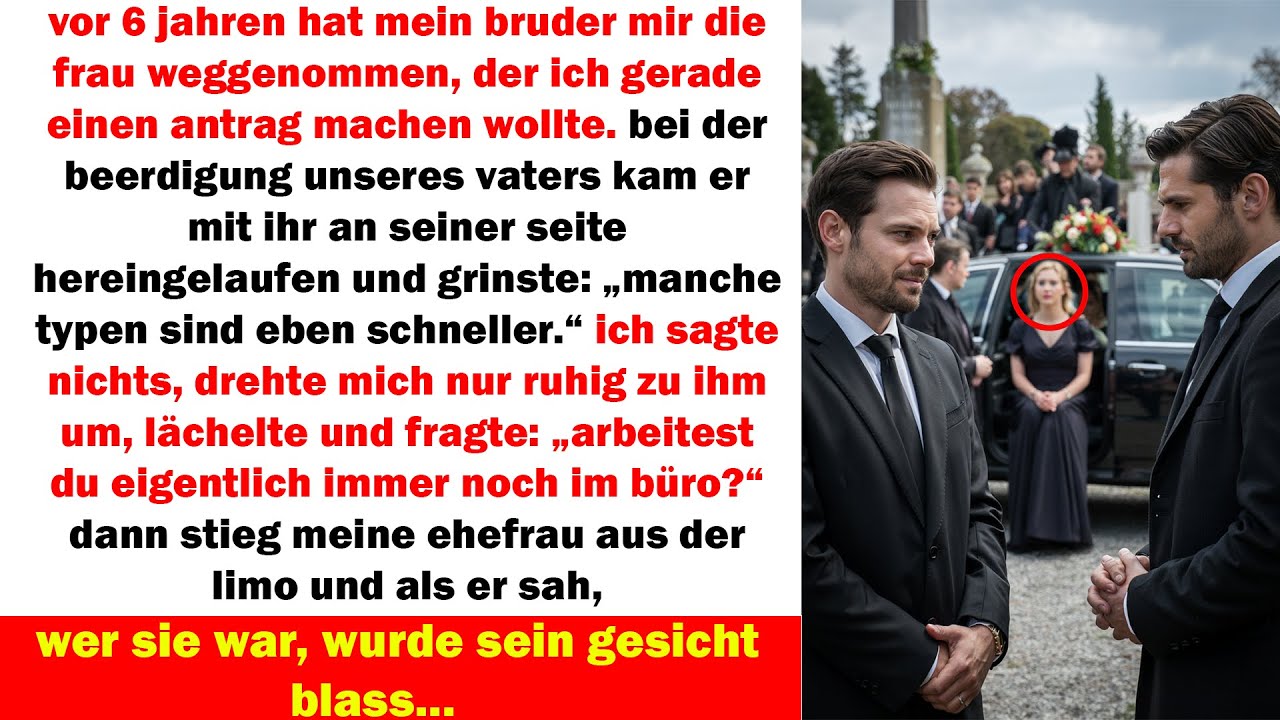 bei der beerdigung kam mein bruder mit meiner ex bis er sah, wer heute meine frau ist… und erstarrte