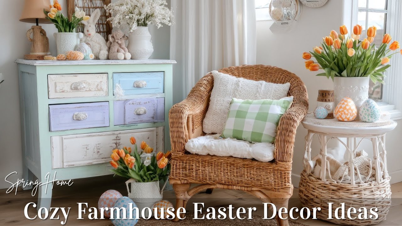 Easter Farmhouse Decor Ideas for a Cozy Spring Home | Simple & Elegant
