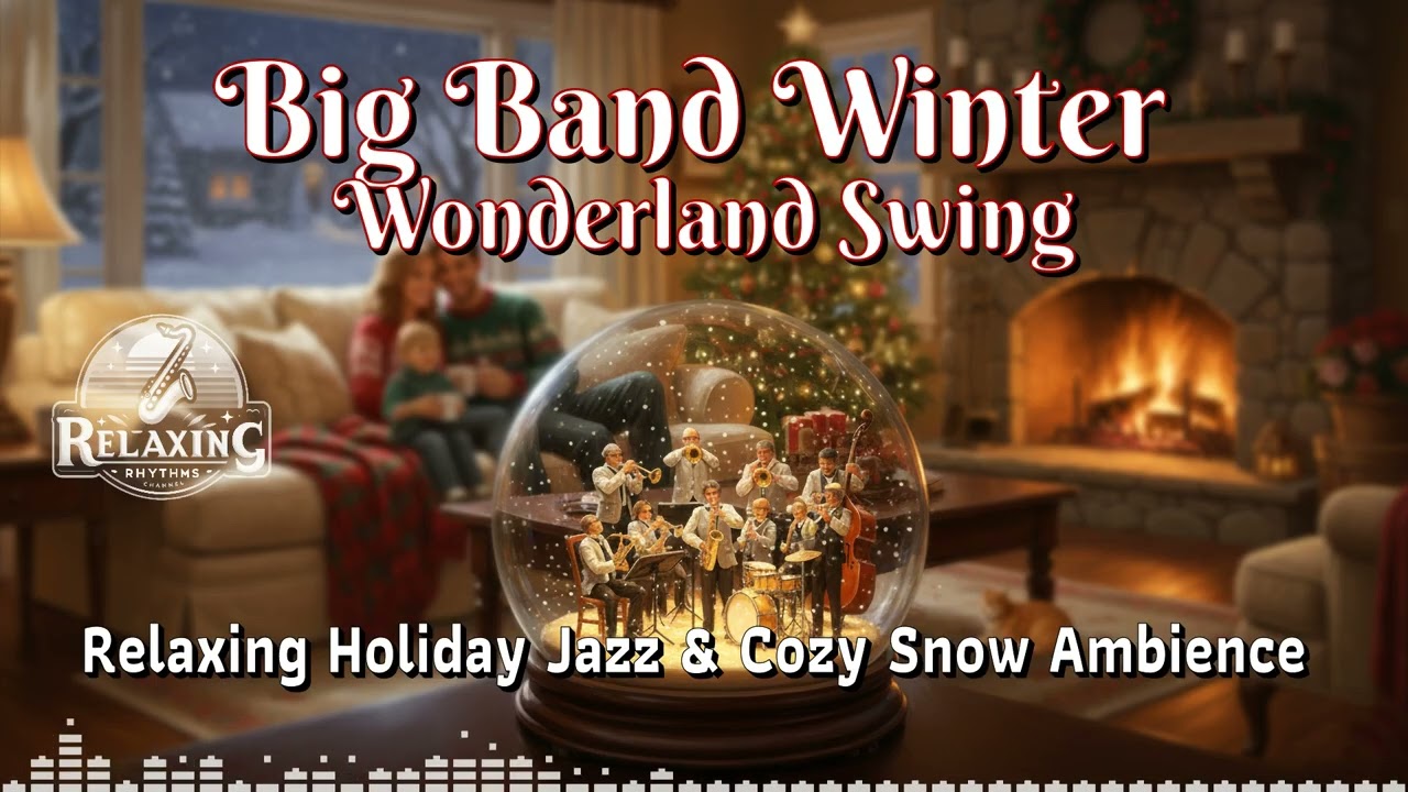 Big Band Winter Wonderland Swing ❄️ Relaxing Holiday Jazz & Cozy Snow Ambience