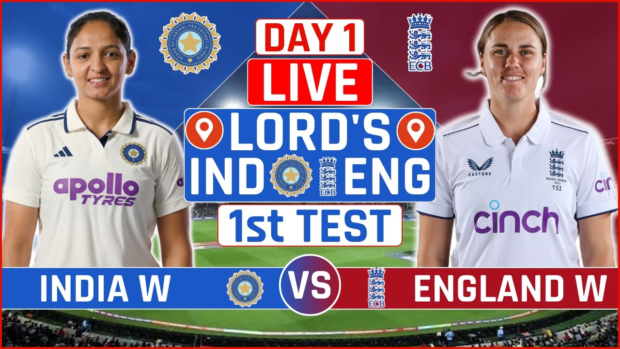 India Women vs England Women Test Live Score | IND W vs ENG W 1st Test Day 1 Live Audio Commentary