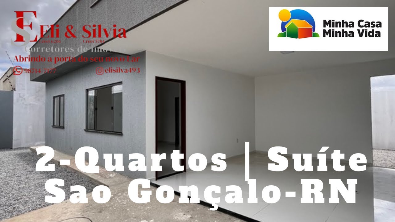 CASA COM 2- QUARTOS  EM SÃO GONÇALO DO AMARANTE-RN