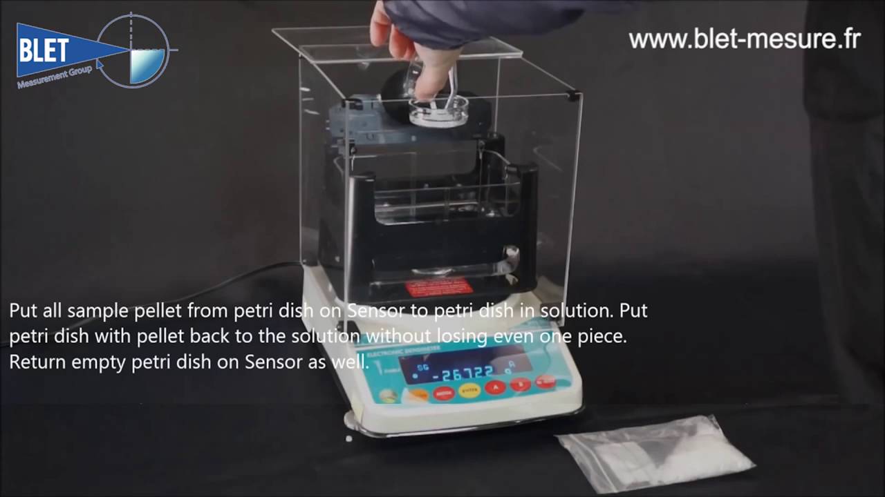 Densimètre Electronique - Mesure de petite pièce
