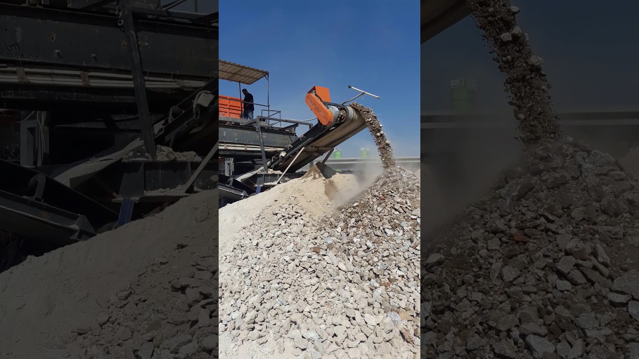 Moloz geri d&ouml;n&uuml;ş&uuml;m tesisi &ccedil;eneli kırıcı Konkas&ouml;r Makina