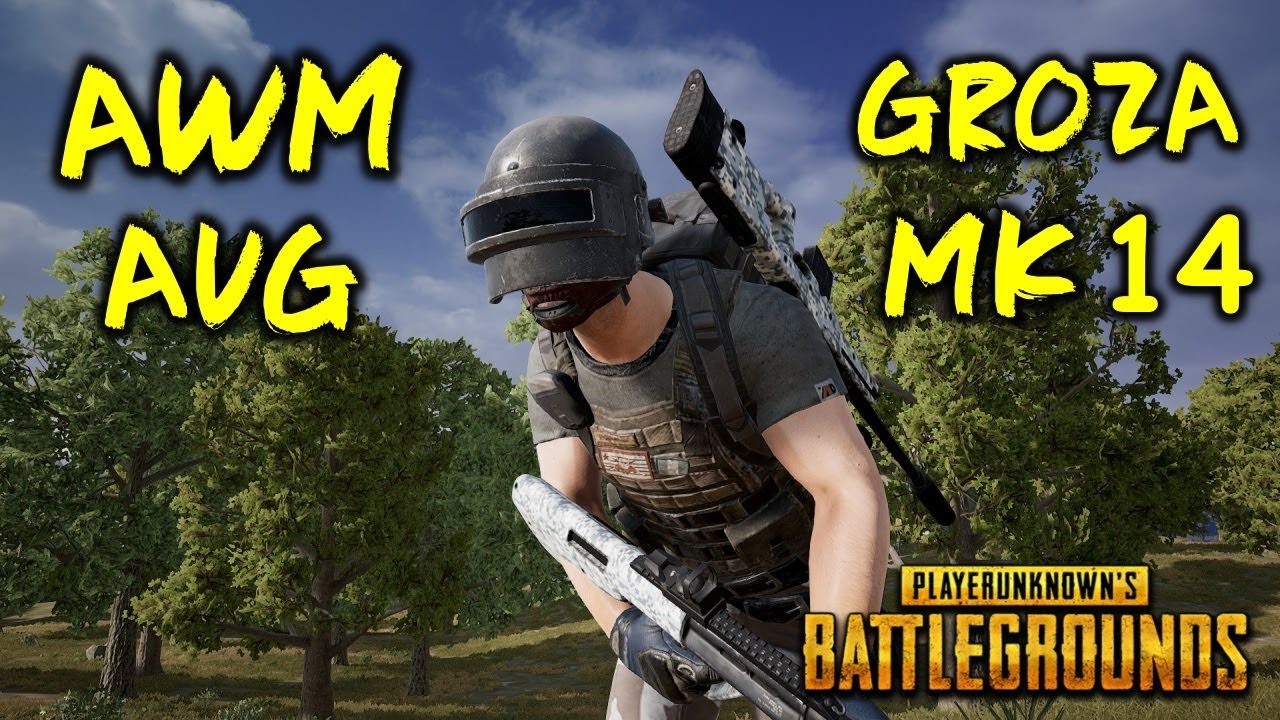 PC PUBG | 4 AIRDROP SİLAHIYLA YOK ETTİK (AUG-GROZA-AWM-MK14)