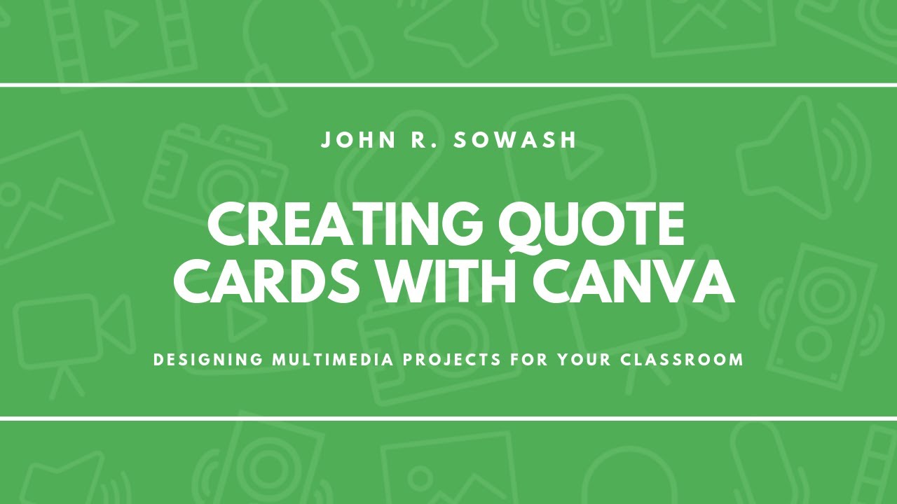 Creating Quote Cards with Canva (Great for ELA classrooms!)
