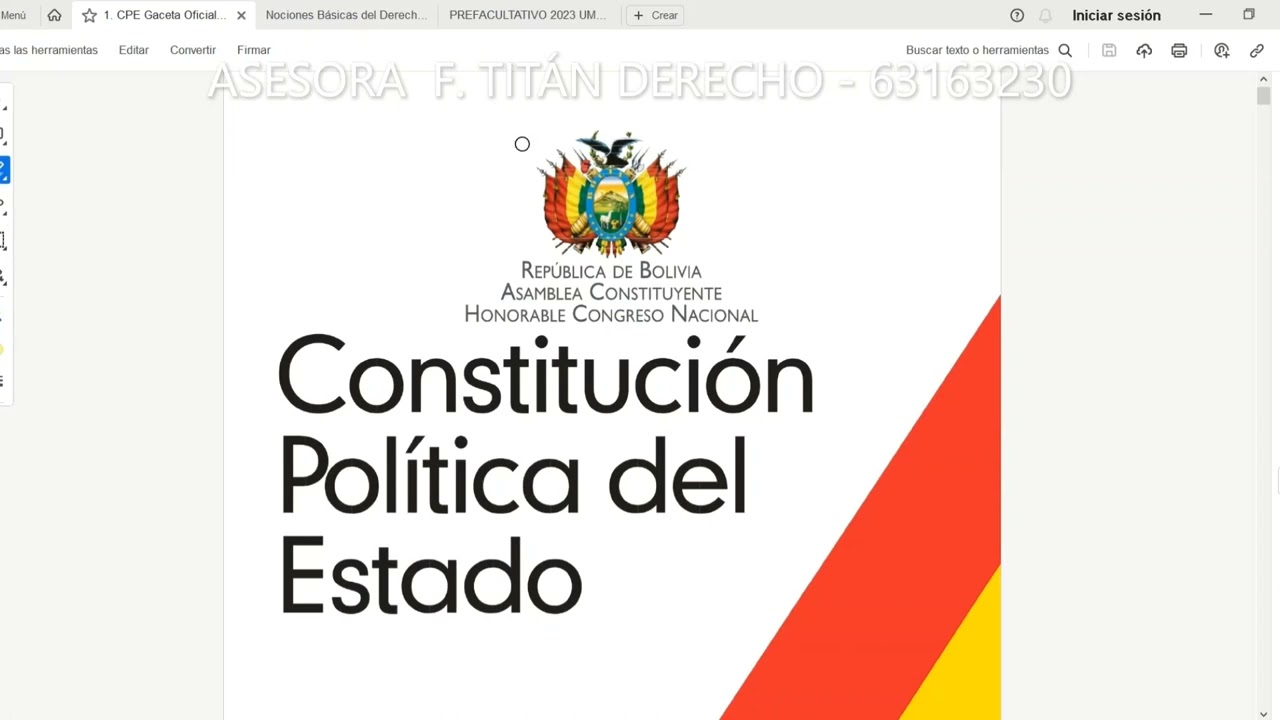 Introducción al Derecho y Nociones Básicas del Derecho - UMSA 2023 CPF
