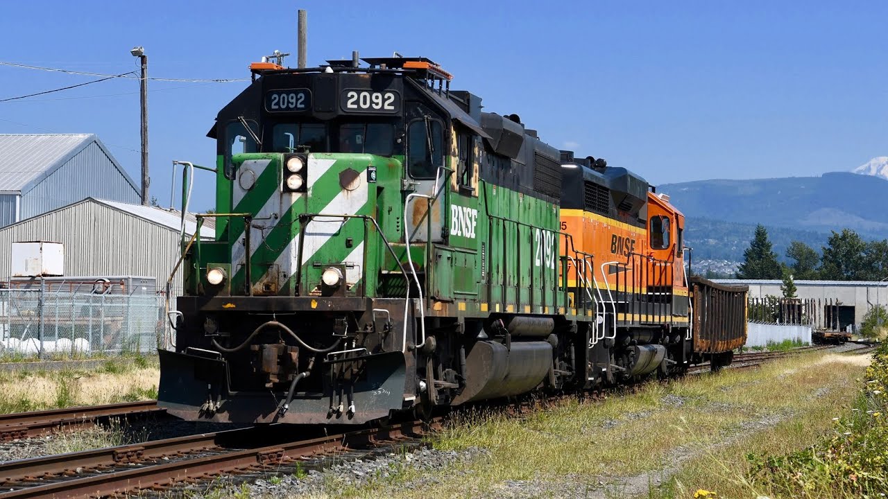 Bellingham Amtrak and BNSF Freight Trains