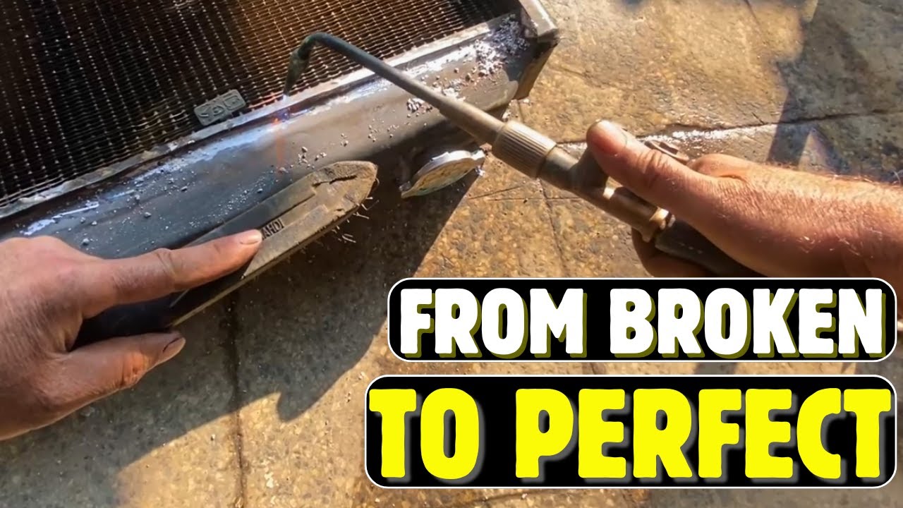 Repairing an Old Radiator & Assembling a New One | Copper & Brass Soldering