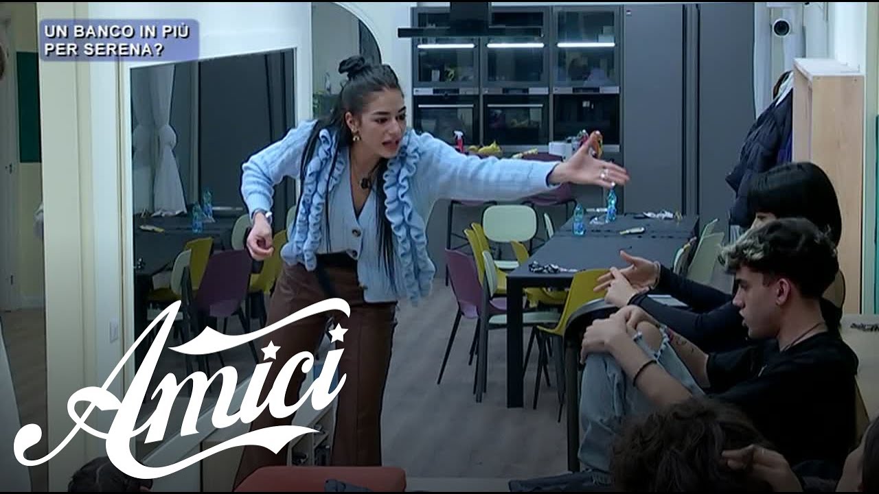 Amici 20 - La possibilità di un banco in più per Serena fa molto discutere