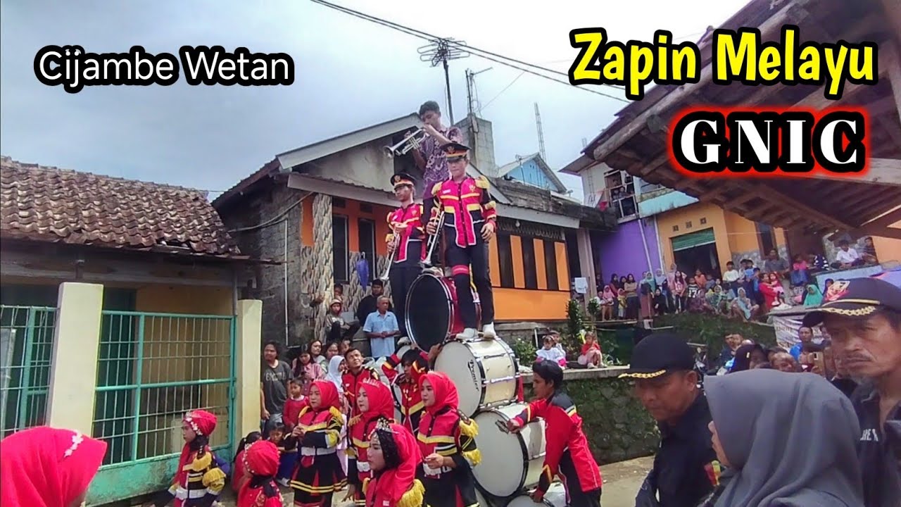 Zapin Melayu Drumband GNIC di Cijambe Wetan