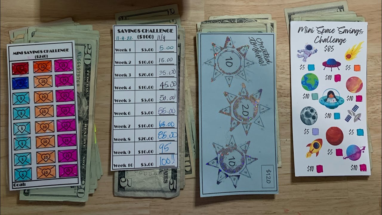 SINKING FUND AND MINI SAVINGS CHALLENGES ALL IN ONE VIDEO!  😃😃 #budgetwithcat #sinkingfunds