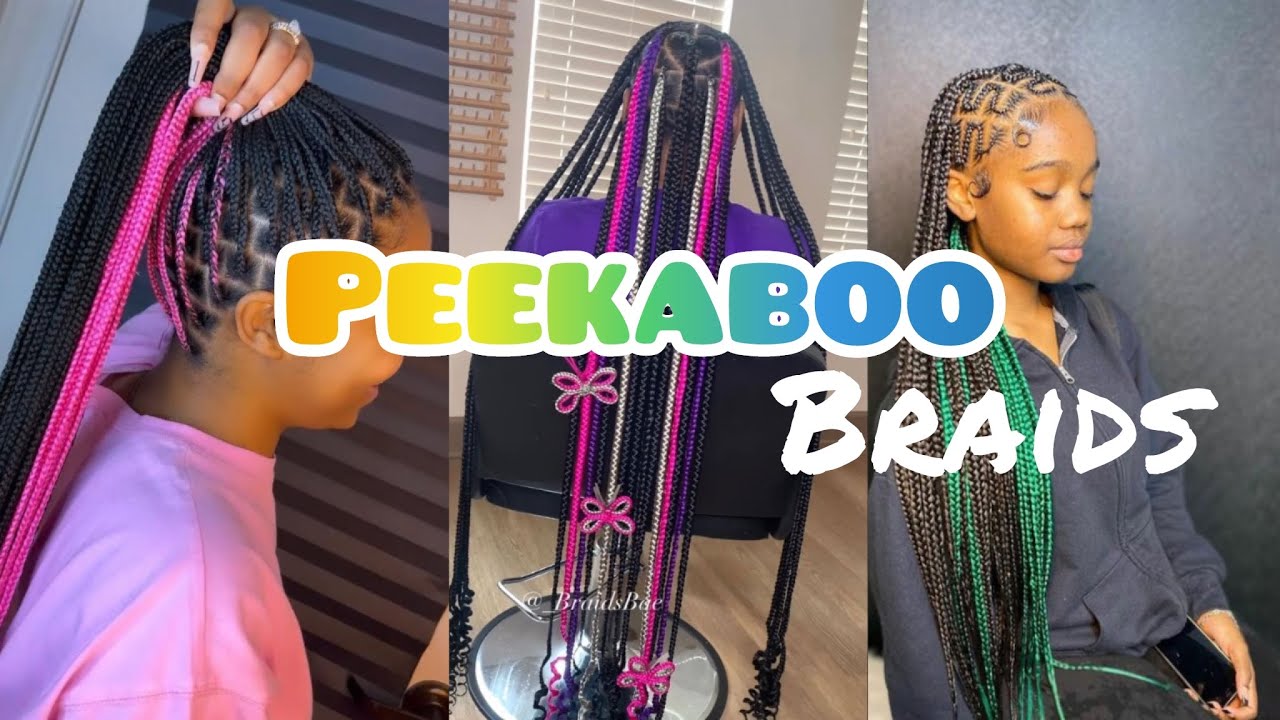 💖🦋SLAYED PEEKABOO BRAIDS COMPILATION 🤩✨