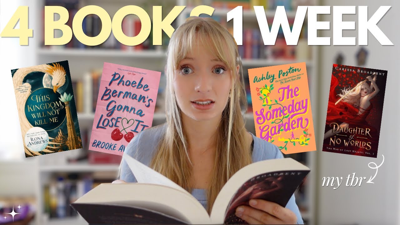 Attempting to read my June TBR in one week! ⭐️ *reading vlog*