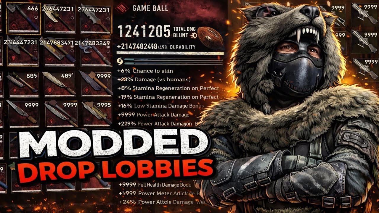 DYING LIGHT MODDED WEAPONS/GUNS/ITEMS/BLUEPRINTS | DROP LOBBIES | PS4/PS5