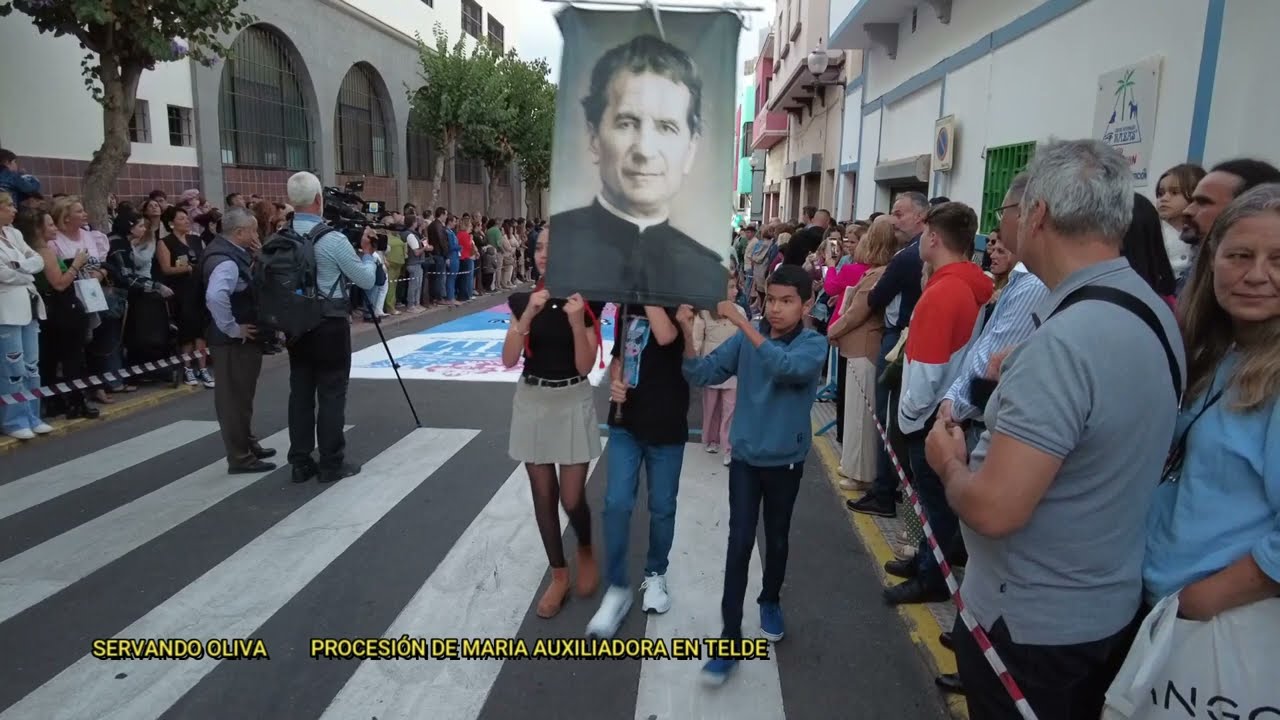 PROCESIÓN DE MARIA AUXILIADORA EN TELDE 2024 SERVANDO OLIVA