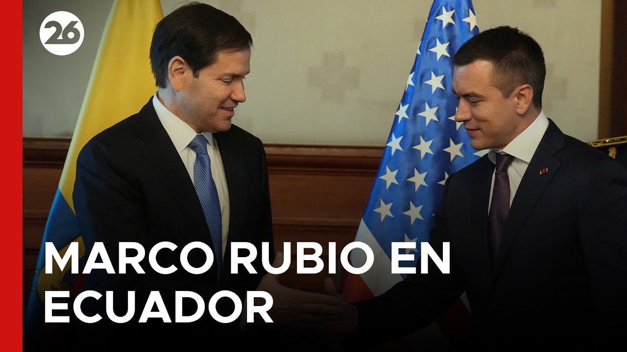 🇺🇸 EEUU | Marco Rubio en Ecuador para ayudar a Noboa en su guerra contra las bandas