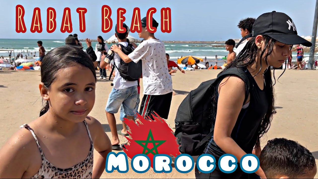 Walk Tour Of Rabat&rsquo;s Beautiful Beach 🏖️ | 📍 Rabat Morocco 🇲🇦