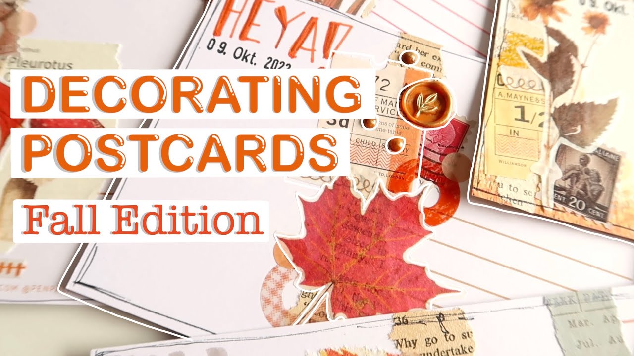 Decorating Postcards for Fall 🍁 | WithLoveTjascha