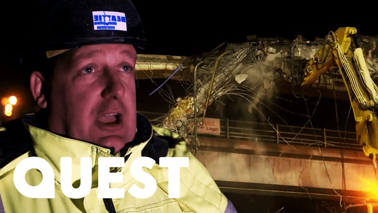 Demolition Experts Take Down M74 Bridge | Scrap Kings