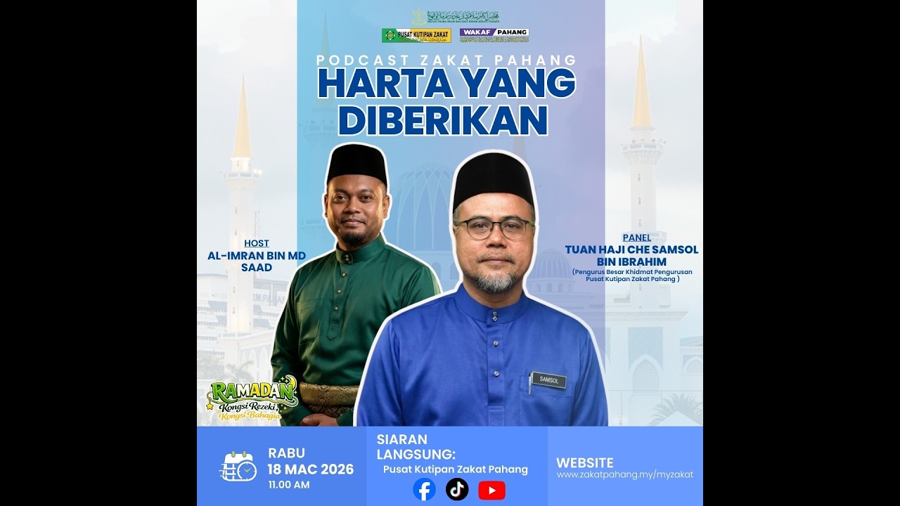 📌LIVE:  Podcast Ramadan PKZ Pahang
