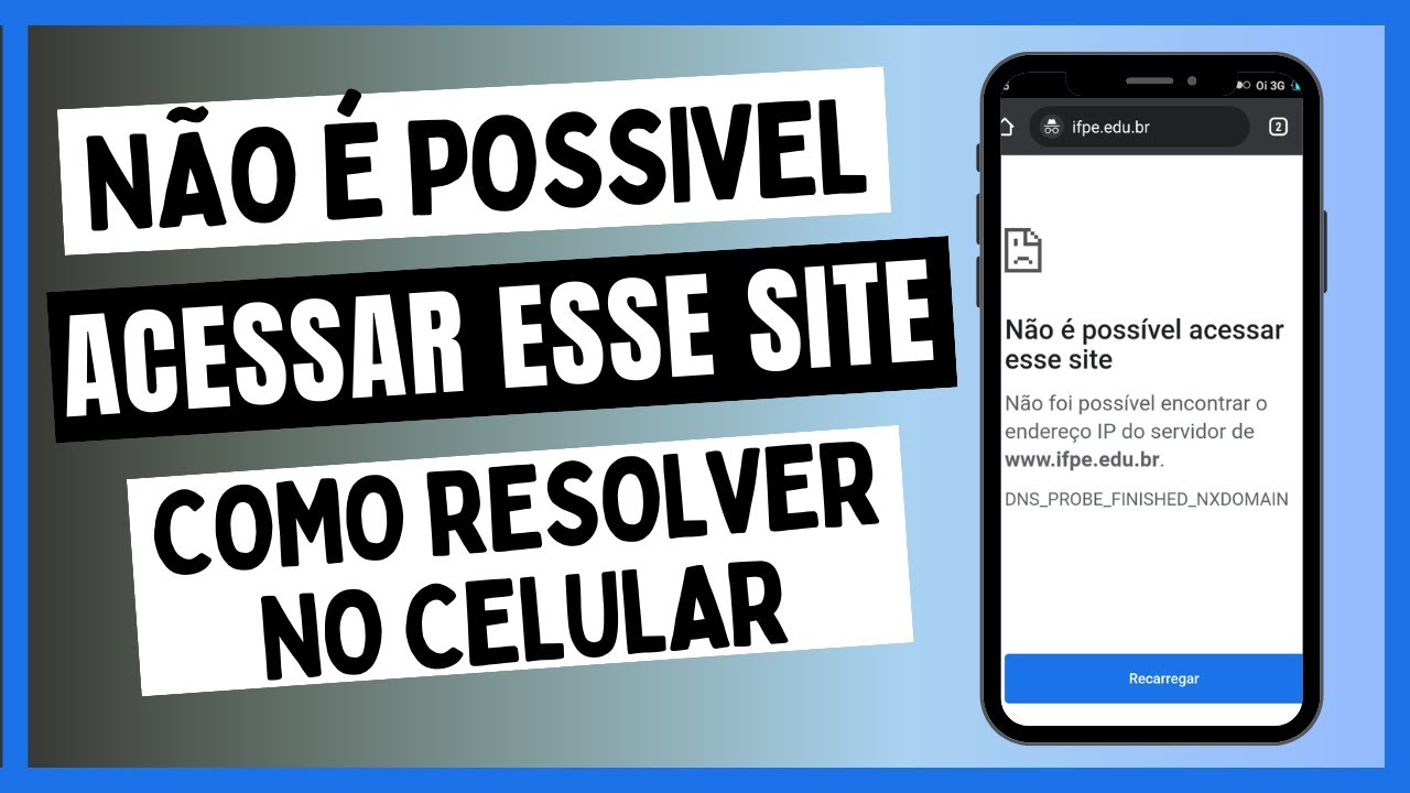Não é possível acessar esse Site - [PAGINAS NÃO CARREGAM]