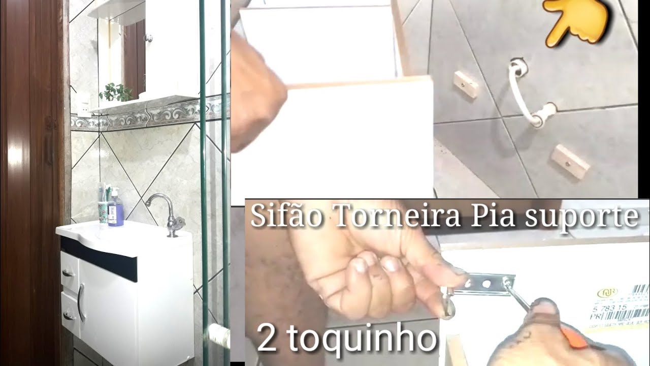 Como instalar Gabinete de Banheiro Armário funcionando passo a passo