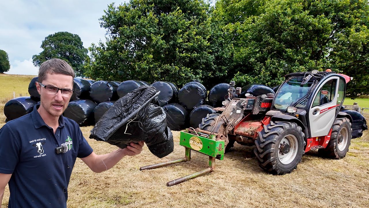 Stacking Bales...But The Squeeze Is Broken!