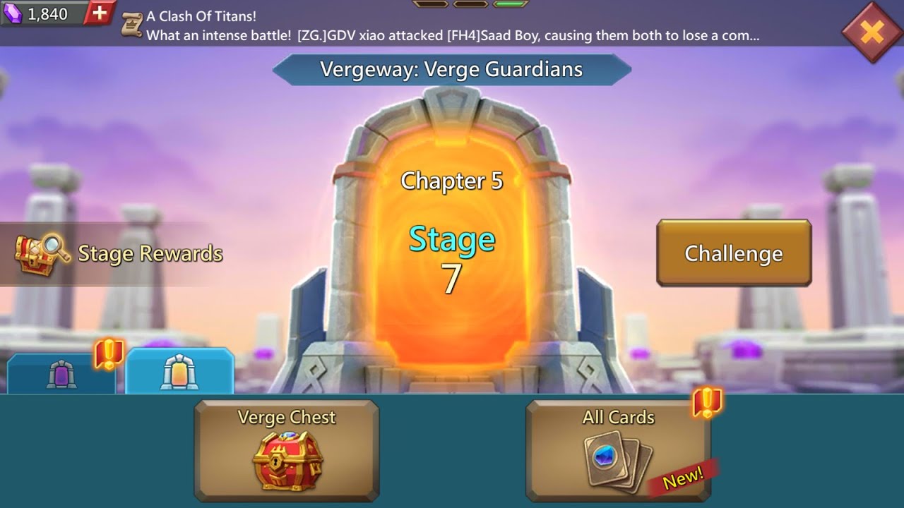 Lords Mobile Vergeway Chapter 5 stage 7