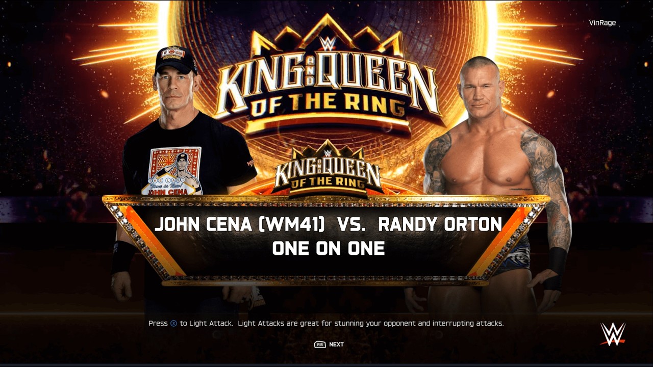 WWE 2K25: KOTR - Round 1 (Match 3) | John Cena vs Randy Orton W/Friends | Shortest Match