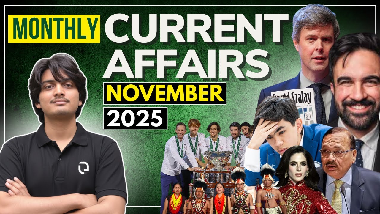 November 2025 Monthly Current Affairs for JMI | AMU | LAW ENTRANCE