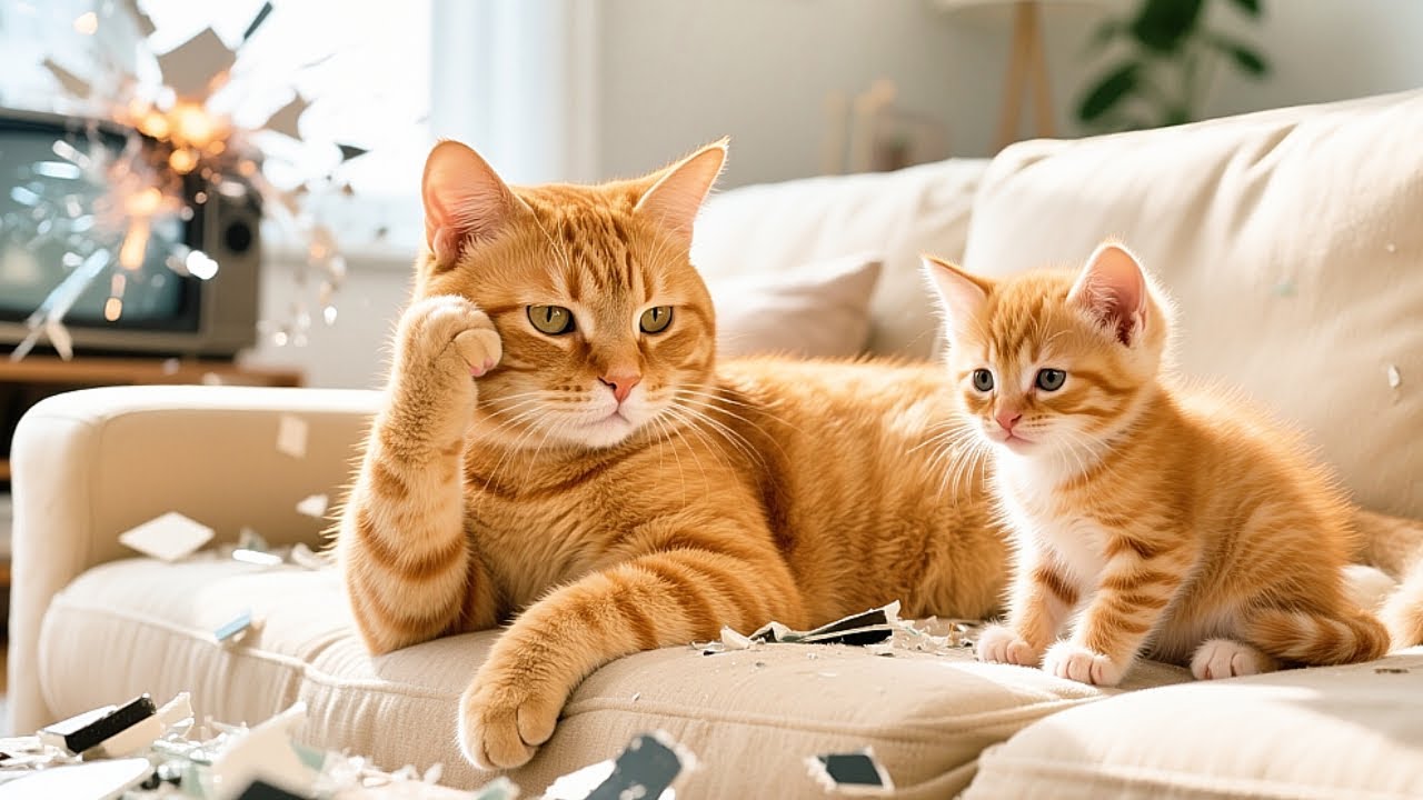 Kitten & Mom Cat's dairy #cute #cat #funny #animals #viralvideo #kitten