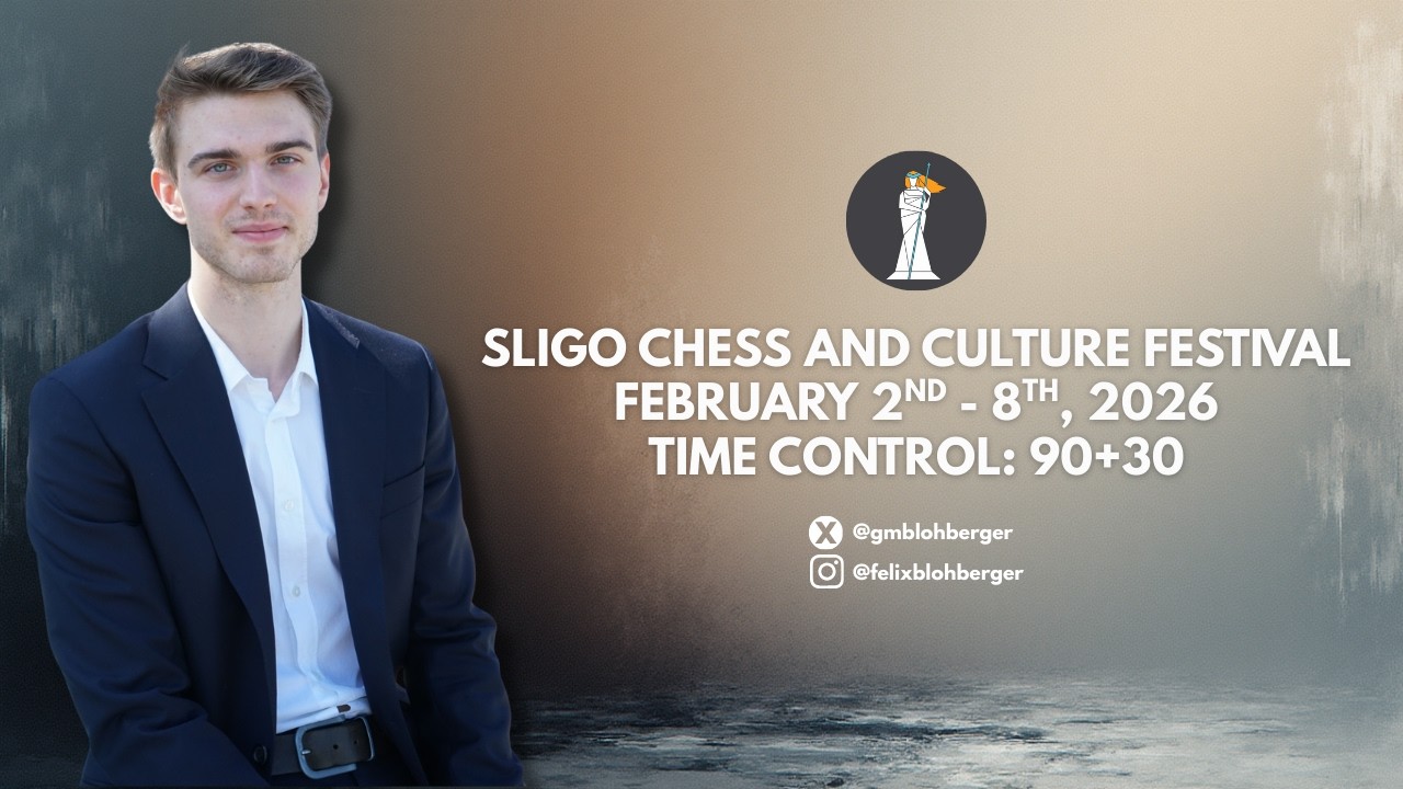 GM Felix Blohberger LIVE from Sligo Chess w IM Kostya Kavutskiy @ChessDojo  - Round 6