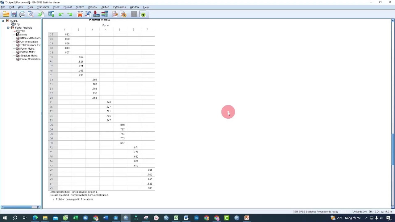 Hướng dẫn SPSS Cronbach alpha- EFA- Hồi quy. Dich vụ SPSS 086 978 6862 ngày 12/3/2026