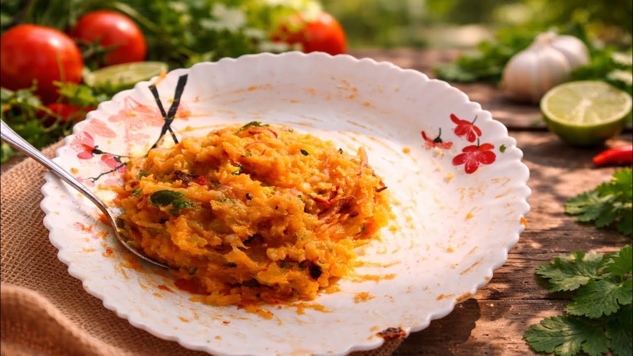 Traditional Aloo Bharta Recipe | Spicy Stuffed Potato Village Style Cooking