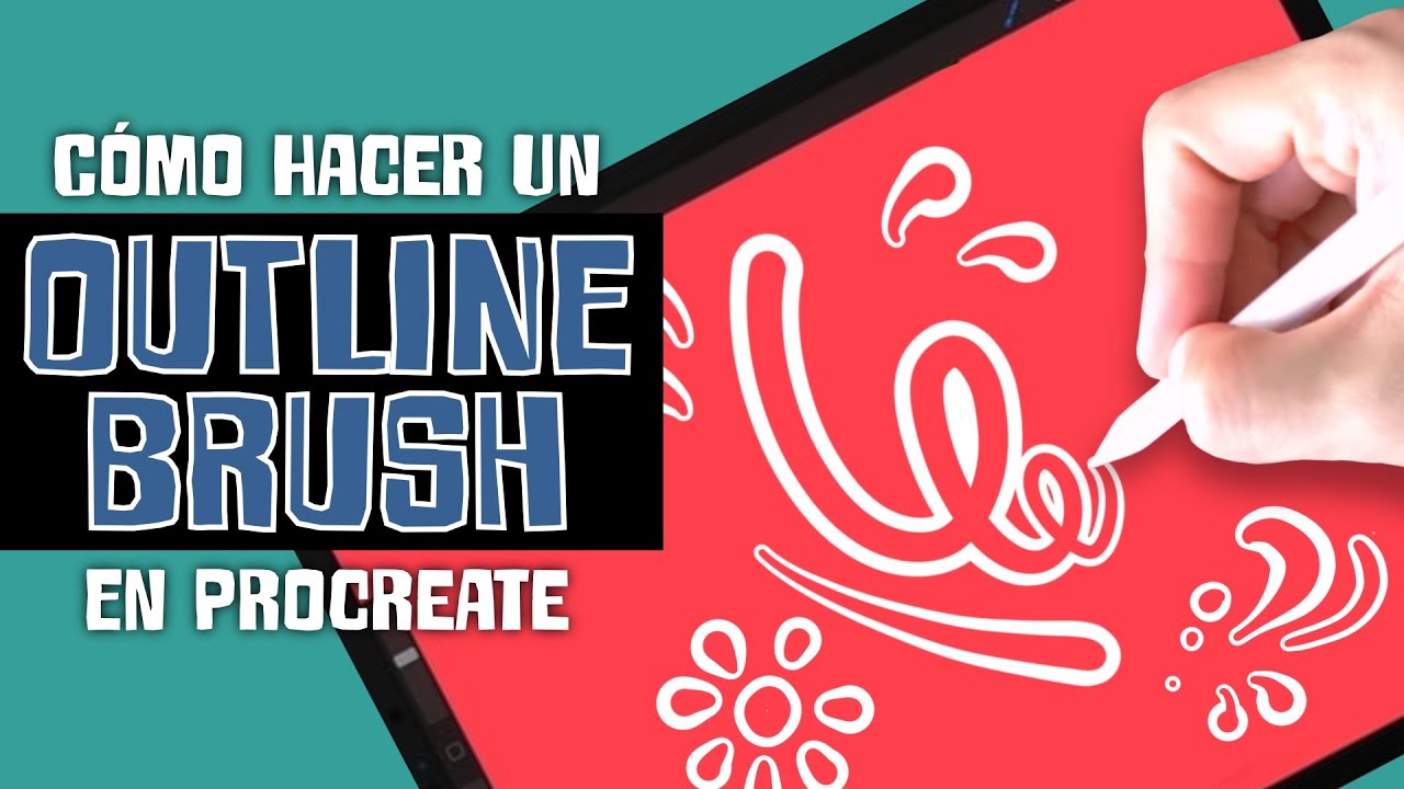 Cómo crear un OUTLINE BRUSH en PROCREATE 🤩 [SUPER FÁCIL] 🤩 // TUTORIAL de PROCREATE en ESPAÑOL