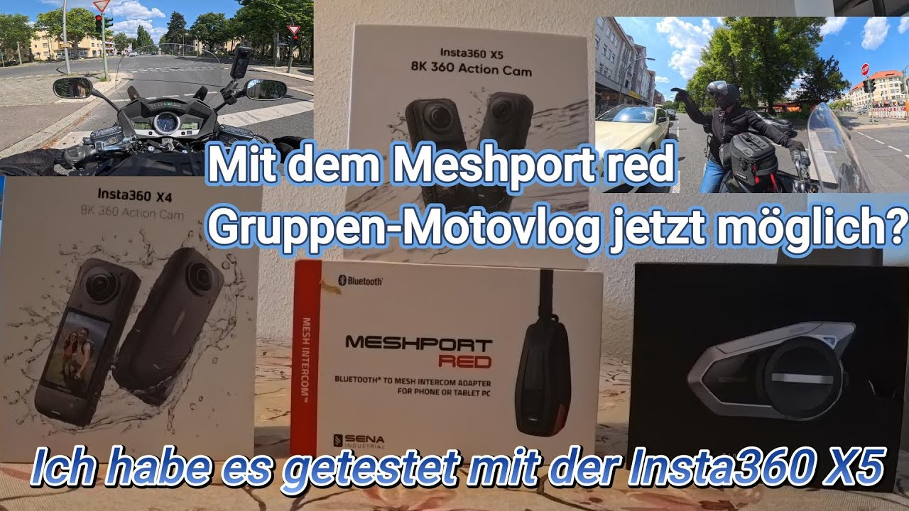 Mit dem Meshport red Gruppen-Motovlog jetzt möglich? Ich habe es getestet mit der Insta360 X5