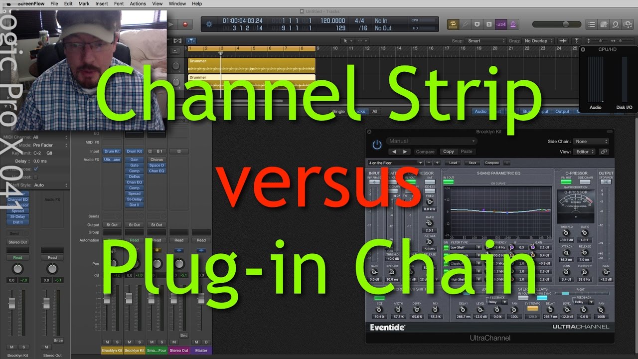 Channel Strip vs. Plug-In Chain in Logic Pro X