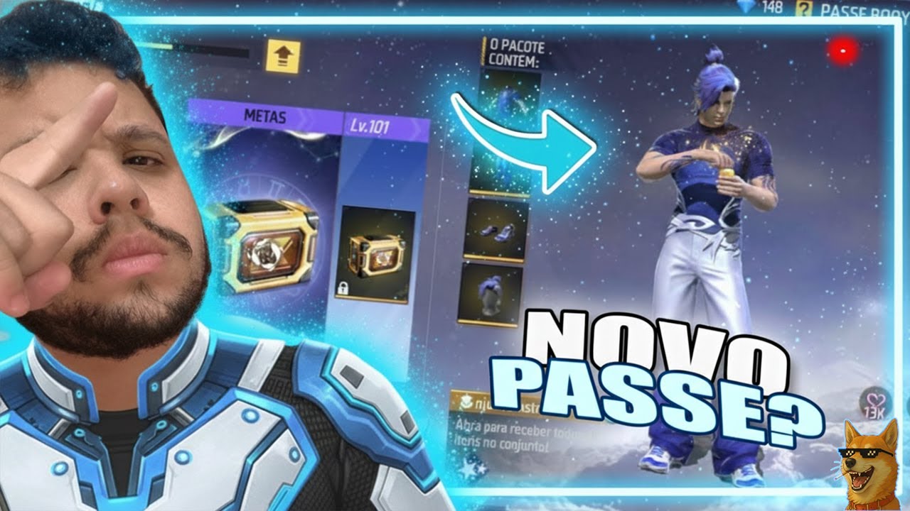 CHEGO O NOVO PASSE? NO FREE FIRE
