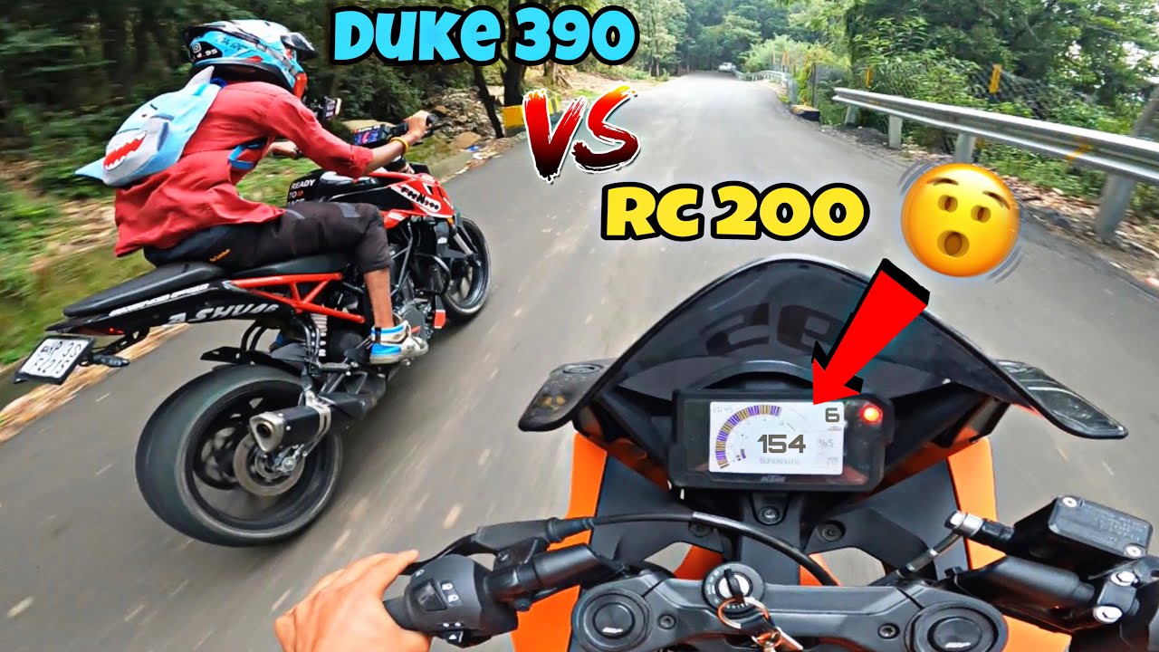 DUKE 390 VS RC 200 🏁 || RACE 🔥 || AsHu46 #race #ktm