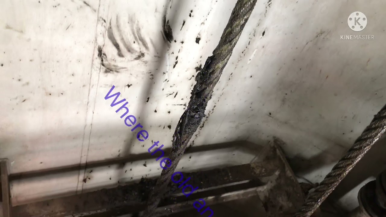 Ship’s crane hoisting wire renewal