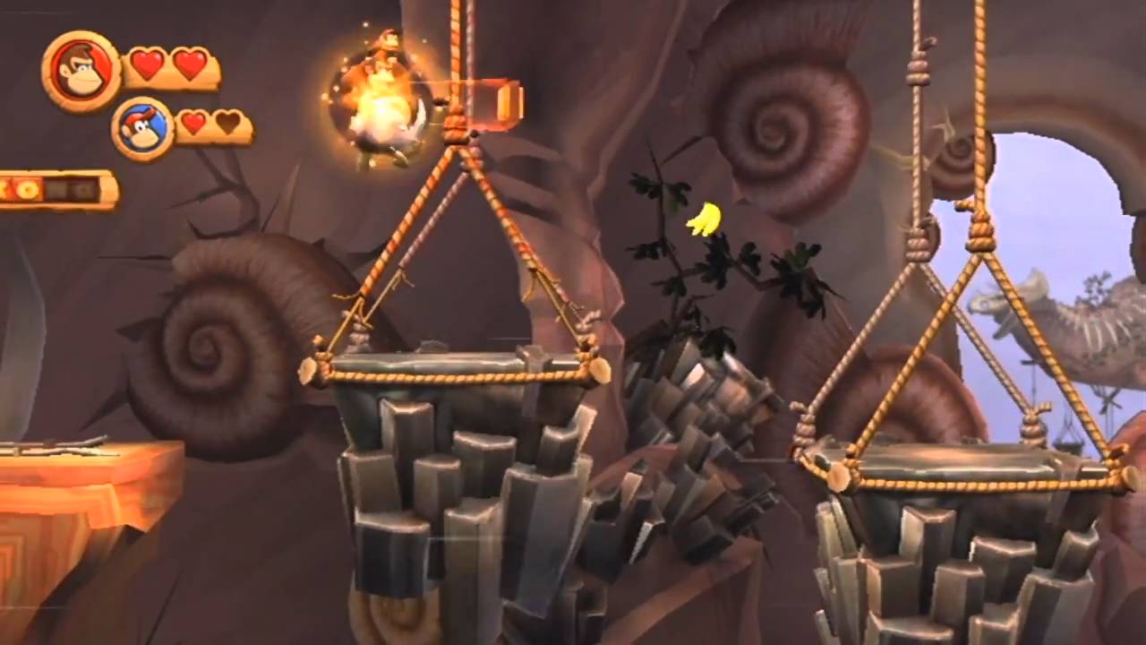 Donkey Kong Country Returns 2 Player Walkthrough (Part 19)