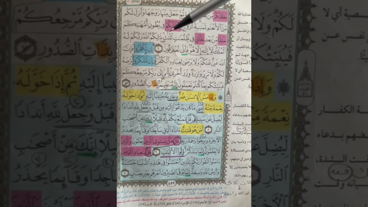 روابط سورة الزمر من ١ : ١٠