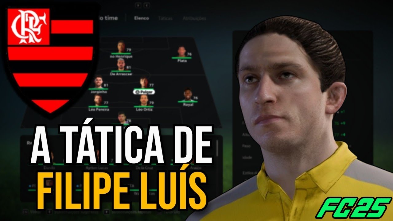 TÁTICA DO FLAMENGO DE FILIPE LUÍS - FC25
