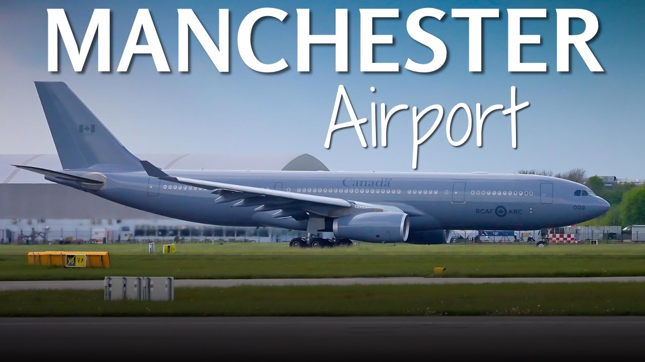 🔴LIVE Manchester Airport Plane Spotting | Canadian Prime Minister Arrival  🛫