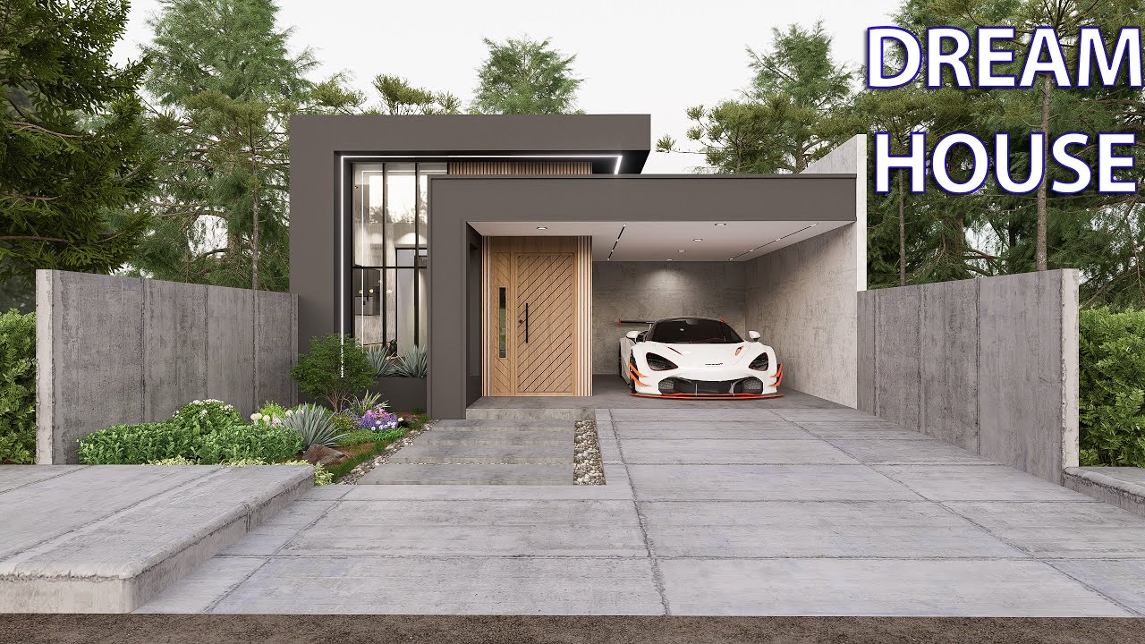 Luxury Small Modern House 7.7m x 22m I Full Interior and exterior