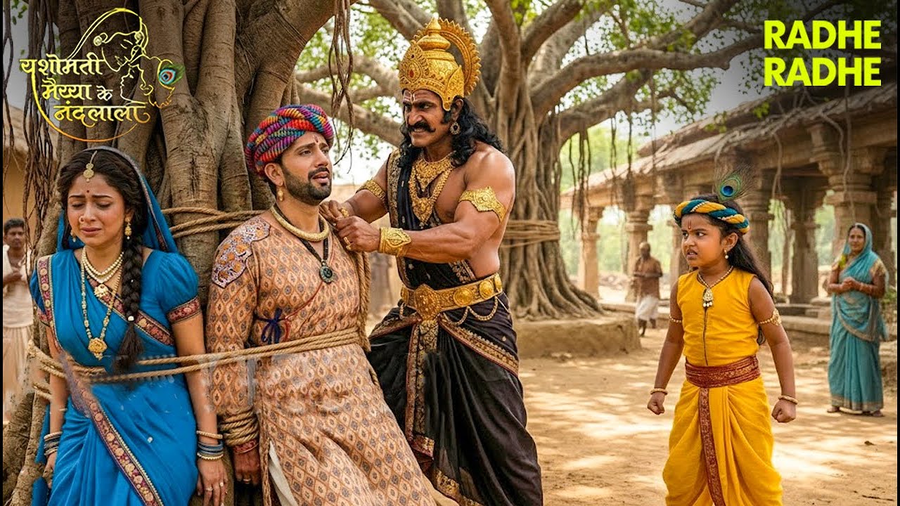 श्री कृष्णा लीला | गोकुल में मचा हाहाकार – कंस ने पार की क्रूरता की हद! 🔥 | Yashomati Maiyaa #radha