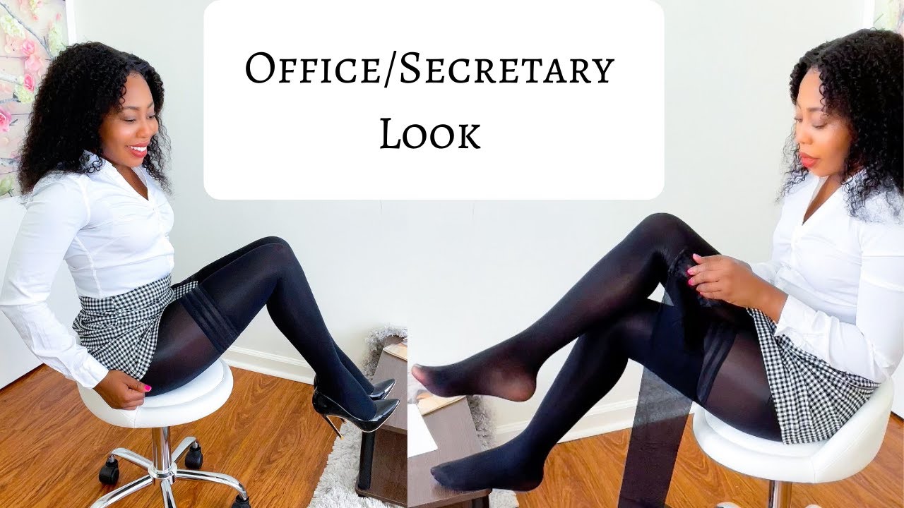 Secretary/Office Look Featuring Stocking Layering