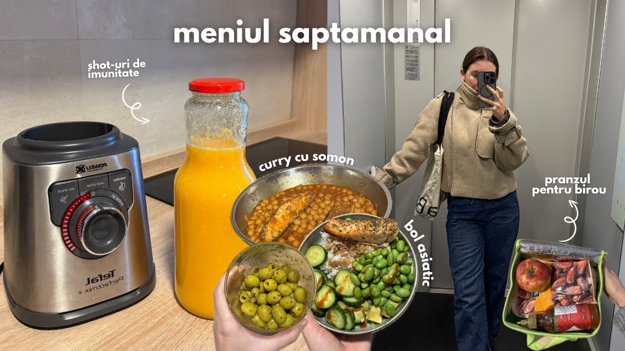Ce am manacat si gatit intr-o saptamana | Gustari sanatoase, idei de mese echilibrate si nutritive