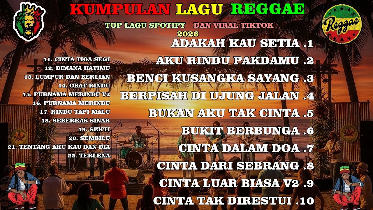 Top Hits Spotify Reggae 2026 - Musik Santai Paling Enak Untuk Kerja & Nongkrong 🌴
