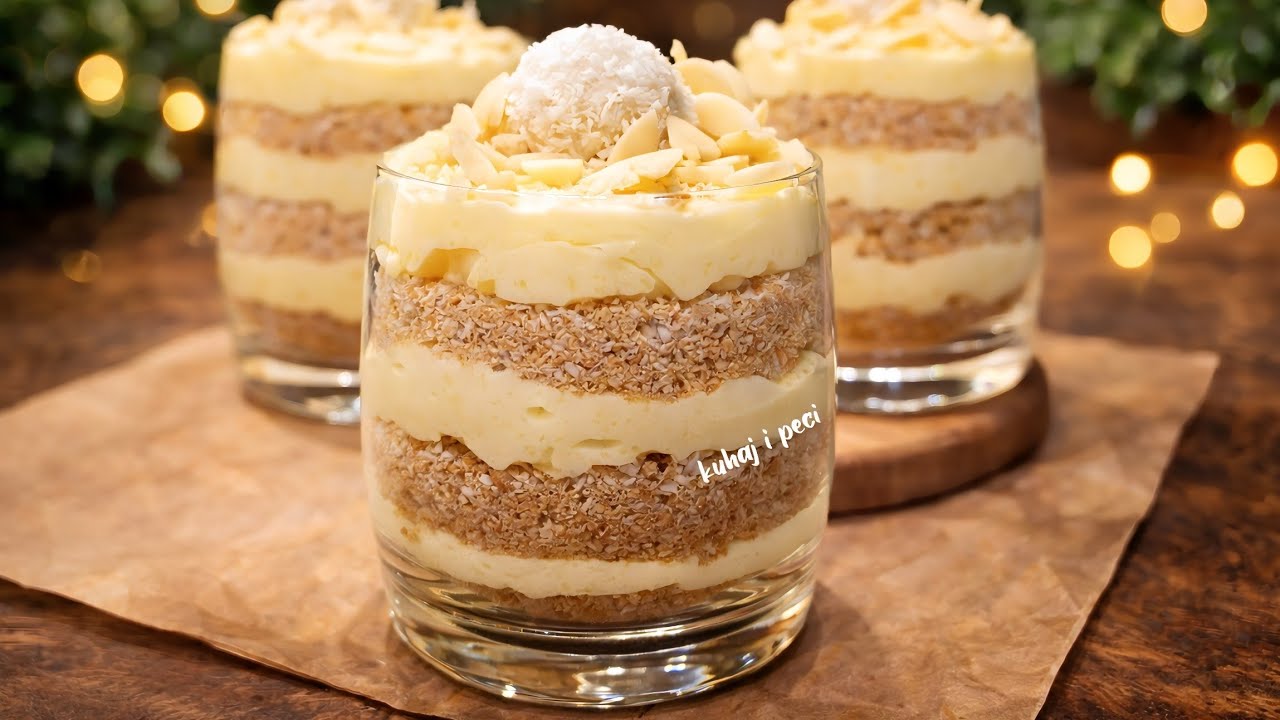 Kolač u čaši: desert sa kokosom za ljetni užitak
